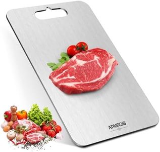 APMRQIB Titanium Cutting Board, 100% Pure Titanium Cutting Boards for Kitchen, Double Sided Non Toxic Cutting Board, Hygiene Durable Dishwasher Safe 13.1 ”× 8.1 ” (L)