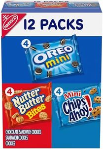 Nabisco Snack Pack Variety Mini Cookies Mix with Oreo Mini, Mini Chips Ahoy! & Nutter Butter Bites, 12 oz, 12 Pack