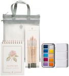 Bailey Rae Studio Flowers Watercolor Bundle with Paint Palette & Brushes