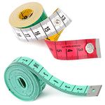 2pcs Soft Tape Measure with Double Reading for Tailoring, Body, Waist, Curved Surface Measuring