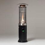 REALGLOW Spiral Flame Gas Patio Heater 13.5KW (Black with Black Cover)