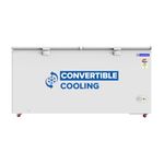 Blue Star HT4-N575, 575 Liter Hard Top Double Door Deep Freezer (515 Liter, White, 4-star)