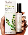 Gya Labs Thyme Essential Oil Roll On for Skin - Fresh Herbaceous Long Lasting Fragrance - Exquisite Aromatherapy Oil Made of 100% Pure Therapeutic Thyme Oil - Travel Size (10ml)