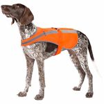 Reflective Dog Vest for Medium Large Dog, High Visibility Dog Safety Vest Harness with Dog Bell Keep Dog Safe from Hunting, Training & Cars Accidents