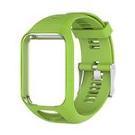 DaMohony Straps Compatible with Tomtom, Silicone 25mm Watch Band Quick Detach Replacement Accessories for Tomtom Runner 3/Runner 2/Spark 3/Adventurer/Golfer 2