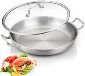 DELARLO Paella Pan 14 Inch Tri-Ply 