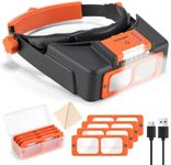 Headband Magnifier with Light, Rech