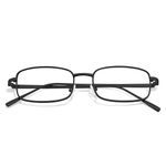 SIPHEW Non Prescription Glasses Fake Glasses Slim Metal Rectangle Eyeglasses Blue Light Blocking Vintage 90s 2000s Fashion Glasses