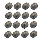 16 PCS Chair Leg Caps Rectangle Protection Set Protectors with Felt Bottom Thermoplastic Rubber Furniture Leg Caps Pads Chair Caps Furniture Feet Covers
