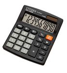 Citizen Calculator SDC810NR 10 Digit Black Office Desktop Calculator Battery Dual Power Solar and Battery