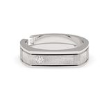 Clara Real 925 Sterling Silver Dario Band Ring |Size Adjustable, Matte Finish, Rhodium Plated | Gift for Men & Boys