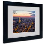 Trademark Fine Art From The Roofs of Paris Artwork by Mathieu Rivrin, 11 by 14-Inch, Black Frame