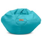 Dojo Classic Kids Bean Bag Chair (Filled) - Tough, Stain Resistant, Waterproof and Ultra Comfortable - Aqua Blue