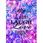 DIY 5D Diamond Painting by Numbers Kits, Colorful Word, Live Laugh Love, Full Drill Rhinestones Paint with Diamonds Crystal Diamond Art