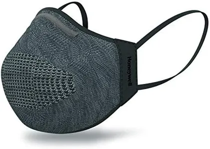 Honeywell Safety 4-Pack Dark Gray Dual Layer Face Covers with 32 Replaceable Inserts, Size M/L (RWS-50112),Dark Grey