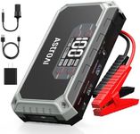 AstroAI Car Jump Starter, 2000A 12V 8-in-1 Battery Jump Starter, Up to 7.0L Gas & 4.0L Diesel Engines, Intuitive LED Screen, Quick Charge 3.0 Power Bank with Cigarette Adapter, Jumper Cable