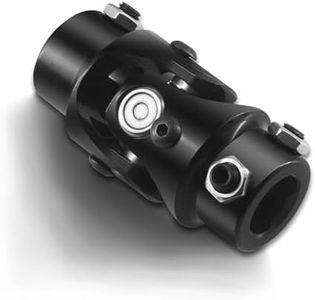 RABROPAR 3/4" V Triangle X 3/4" DD Black Steering Shaft Universal U Joint Coupler, 3/4 DDX 3/4 V Triangle