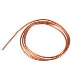 Copper Coil Tubing, Thin Copper Pipe, 2M Copper Tube Soft Copper Tube Pipe Soft Coil Copper Tubing for Refrigeration Plumbing Od 4Mm X Id 3Mm