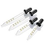 4 Pack, 1 mL Glass Eye Dropper with