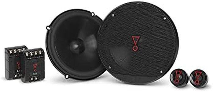 JBL Stage3 607C 2-Way Component Car Speakers Set - 250 Watt JBL Pro Sound Car Audio Components System with 6.5 inch Speaker and Separate Tweeter