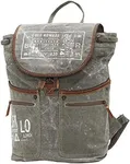 Myra Bag Old Howard Upcycled Canvas Backpack S-0829