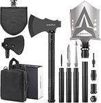 Sahara Sailor Survival Shovel with Axe, High Carbon Steel Tactical Shovel Camping Shovel Hatchet Combo - 4 Thicken Extension Handles, 20-39.5 Inch Survival Gear and Equipment for Hiking Camping