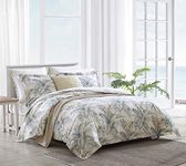 Tommy Bahama - Queen Comforter Set, Reversible Cotton Bedding with Matching Shams, All Season Home Decor (Bakers Bluff Blue, Queen)