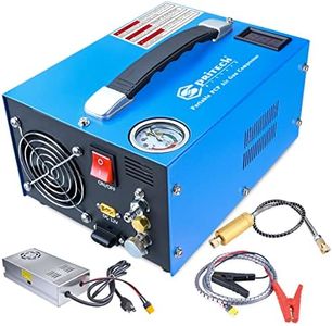 Spritech PCP Air Compressor, Portable 4500Psi/30Mpa, Water/Oil-Free, PCP Rifle/Pistol and Paintball Tank Air Pump, Powered by 12V Car DC or Home 110V AC with Power Converter and Oil-Moisture Filter