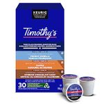 Timothy's The Flavoured Coffee 30 Count-Box K-Cup Coffee Pods, 30 Count For Keurig Coffee Makers