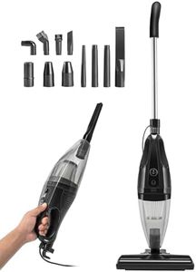 Youyijia 2-in-1 Upright Handheld Vacuum Cleaner - Corded Stick Vacuum with HEPA Filter for Efficient Cleaning - Lightweight & Versatile (Grey)