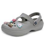 DOCTOR EXTRA SOFT Women's Classic Charms Clogs/Sandals with Adjustable Back Strap for Adult | Comfortable & Light Weight | Stylish & Anti-Skid |Waterproof & Everyday Use Mules for Girls/Ladies D-511