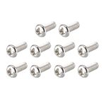 uxcell a15121600ux0534 M3x8mm Stainless Steel Phillips Round Pan Head Machine Screws (Pack of 100)