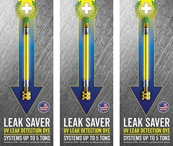 Leak Saver UV Dye, 3 Pack (Dye Only, No Sealant) UV Refrigerant Leak Detection Dye for Automotive, Home, Commercial, and Marine Air Conditioner and Refrigeration Systems up to 5 Tons - Made in the USA