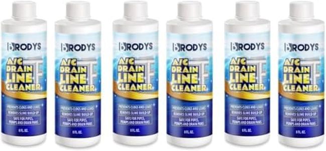 Brodys A/C HVAC AC Drain Line Cleaner, 8oz Bottle Condensate Cleaner 6 Pack