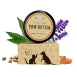 Ananta Hemp Works Paw Butter For Dogs & Cat (25gm) | For Paw, Nose & Elbows | Heal & Moisturizes Cracked Paws | With Hemp Oil, Lavender Oil & Honey Beeswax | Paw Cream for Dogs & Cat | Pet Accessories