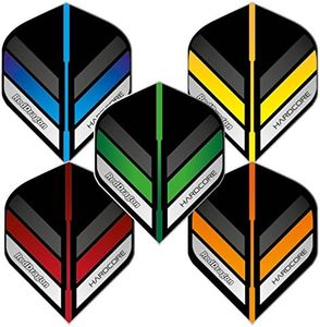 Hardcore Stripes Selection Pack Extra Thick Standard Dart Flights - 5 Sets Per Pack (15 Dart Flights in Total)