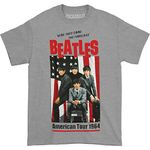 Bravado mens Beatles 1964 Tour T-shirt music fan t shirts, Gray, Small US