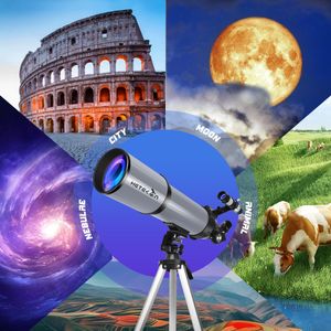 HETEKAN 90mm Refractor Telescope – Portable Astronomy Scope