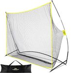 PodiuMax 10x7ft Golf Hitting Net | Driving Range for Backyard & Indoor | Also Suitable for Soccer, Baseball, Softball Practice