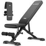 FLYBIRD Adjustable Weight Bench,363KG Pro Workout Bench for Home Gym,Fast Adjustment System,Easy Folding&Storage Training Bench with ASTM-Certified, Extended Backrest for Bench Press,90% Pre-Assembled