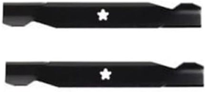 (2 Pack) Aftermarket Premium Replacement XHT Lawn Mower Deck Blade fits Husqvarna 539110324 | 19-5/16" x 2-1/4" / 5 Point Star
