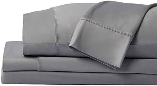 SHEEX - Original Performance Sheets Set (Split King) Graphite - Cooling Sheets - Moisture Wicking - 1 Flat Cooling Sheet, 1 Fitted Cooling Sheet, 2 King Pillow Covers - Wrinkle Free - Sleep Aid