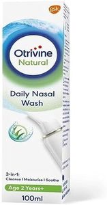 Otrivine Natural Daily Nasal Wash with Aloe Vera, Blocked nose relief, Cold and Flu Decongestant, 100 ml