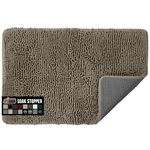 Gorilla Grip Original Indoor Durable Chenille Doormat, 36x24, Absorbent Washable Inside Mats, Low-Profile Rug Doormats for Entry, Mud Room Mat, Back Door, High Traffic Areas, Cappuccino