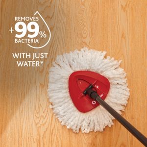O-Cedar Spin Mop – Red/Gray Microfibre Floor Cleaning System