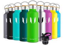 Super Sparrow Stainless Steel Water Bottle - 750ml - Vacuum Insulated Metal Water Bottle - Standard Mouth Flask - BPA Free - Straw Water Bottle for Gym, Travel, Sports