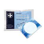 Reliance Medical - Rebreath Mounth to Mounth Shield with Filter Paper, For Personal Protection From Contact And Infections During CPR Resuscitation - (Pack of 10)