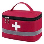 Cassarina First Aid Bag First Aid Kit Empty Medical Storage Bag Trauma Bag for Emergency First Aid Kits Car Outdoors (Medium)