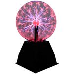 DELIPOP Plasma Ball Magic 6 Inch, Touch Sensitive Glass Lightning Sphere, Fun Scientific Ball, Crystal Plasma Globe Light, Electric Ball Lamp, Amazing Lamp Decorative for Parties