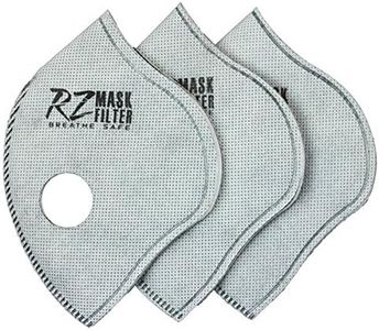 RZ Mask F3 High Airflow Replacement Filter Dust Mask with Active Carbon 3 Pack, X-Large